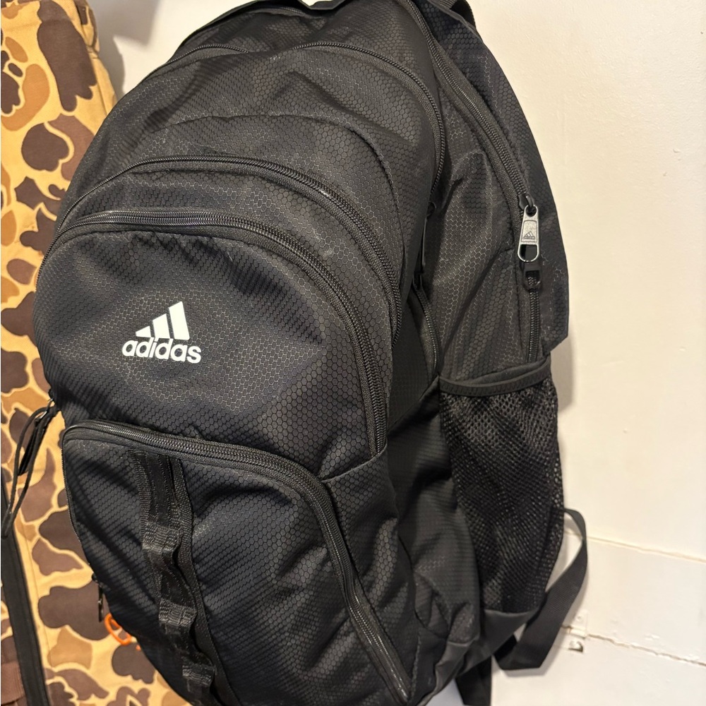 Adidas Men's Black Backpack with Logo